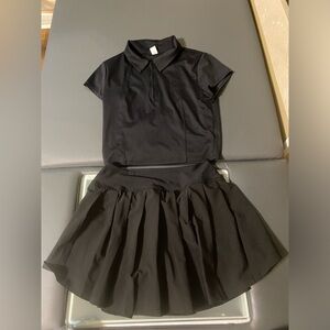 Old Navy Tennis Skort and Cropped Polo Top